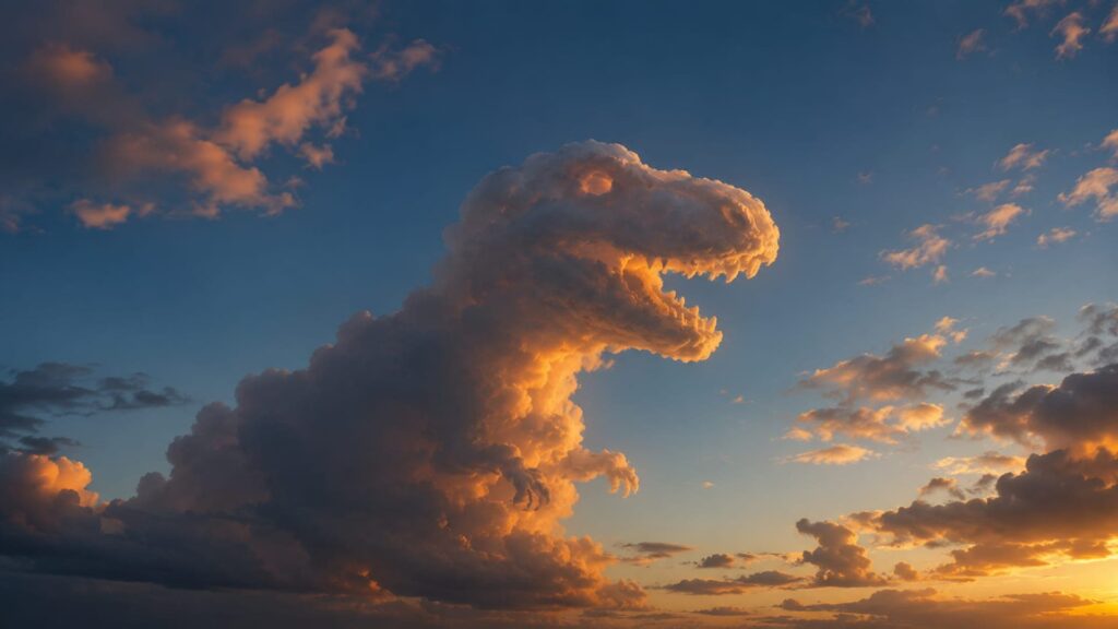 Pareidolia: Cloud Dinosaur
